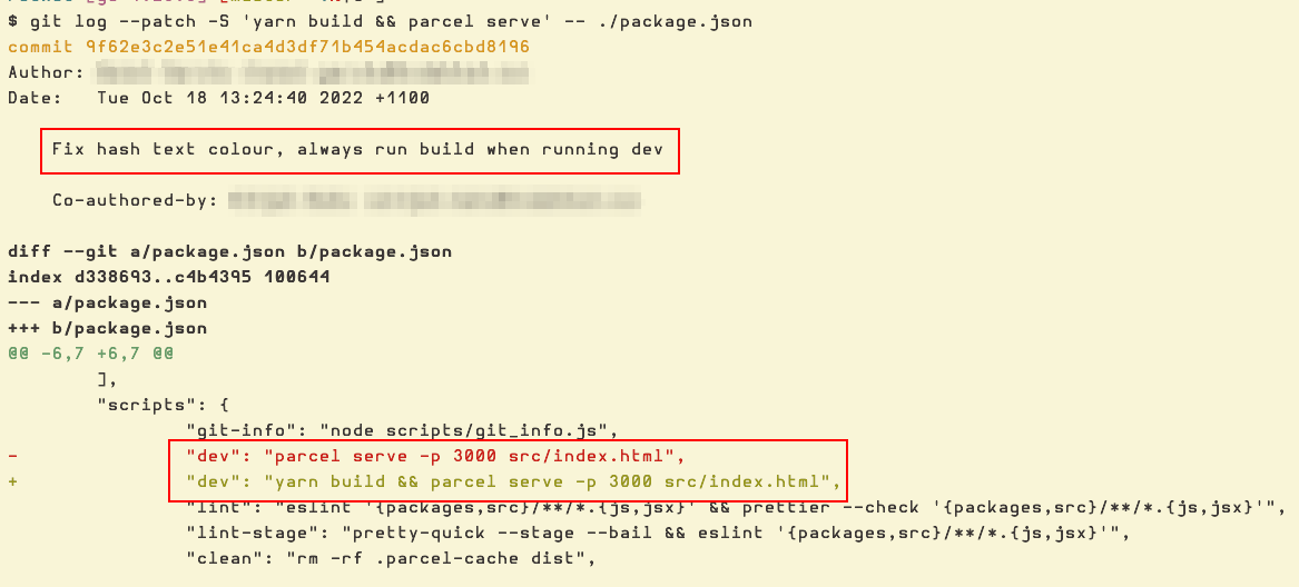 Bad commit message lacking any actual explanation