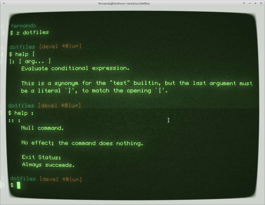 bash help