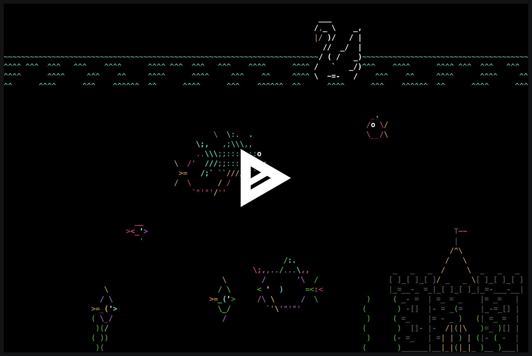 asciinema asciiquarium